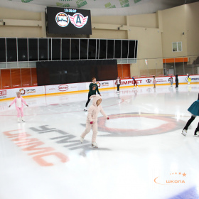 Новогодняя тренировка юных фигуристов