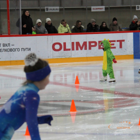 Новогодняя тренировка юных фигуристов