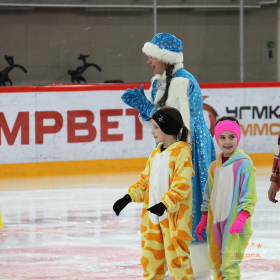 Новогодняя тренировка юных фигуристов