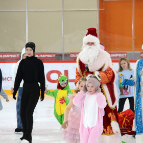 Новогодняя тренировка юных фигуристов