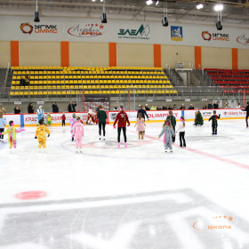 Новогодняя тренировка юных фигуристов