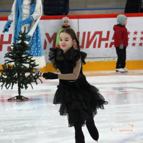 Новогодняя тренировка юных фигуристов